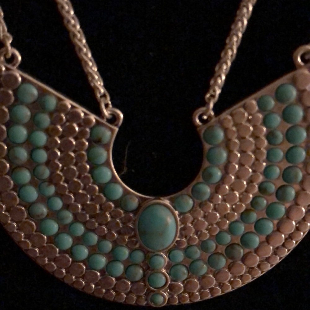 lucky brand necklace. Silver & turquoise NWT - Picture 2 of 5